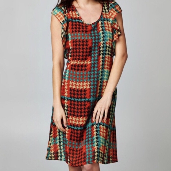 Women's Dress. Size XL. Red/Green Christine Brand - Picture 3 of 9